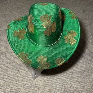 Green and Gold Women's Cowboy Hat